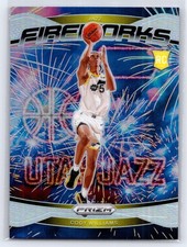 2024-25 Panini Prizm - Fireworks Cody Williams #18 Silver Prizm (RC)
