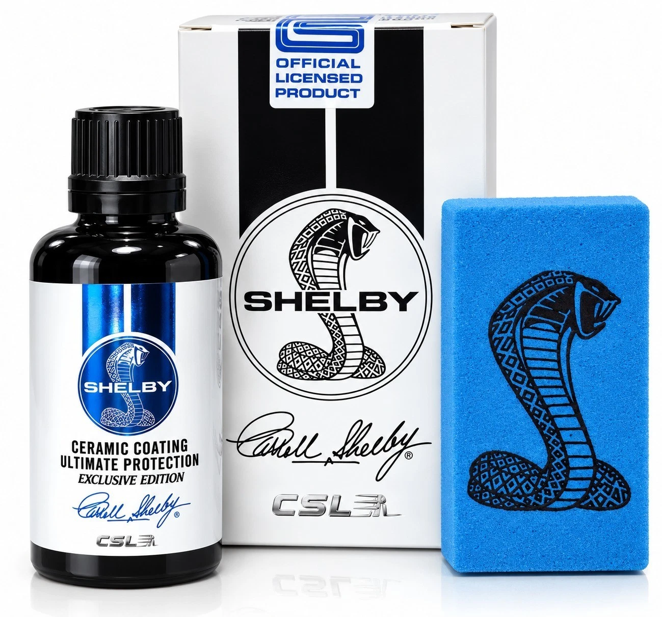 Shelby Ceramic Coating 50ml with applicator pad and packaging