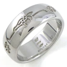 BVLGARI Ring Save The Children Flower Logo Silver 925 #62 US9.75