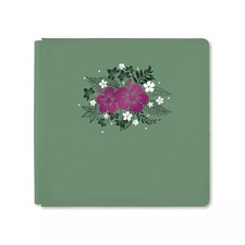 Creative Memories True 12x12 Spruce Green Tropical Garden Album w/out Pages/Prot
