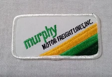 VINTAGE MURPHY MOTOR FREIGHT LINES EMBROIDERED HAT OR UNIFORM PATCH 4 X 2 UNUSED