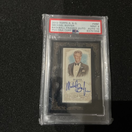 2012 Topps Allen & Ginter Michael Buffer Auto 10 Mint 9 Baseball Framed