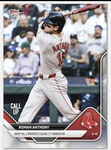 2025 Topps NOW Roman Anthony Call-Up Card # 305 Boston Red Sox MLB Baseball
