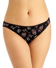 Charter Club Women's Everyday Cotton Bikini Underwear - Petite Garden - XXL