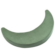 27cm Moon Shaped Floral Foam Brick Flower Mud Block Florist Arrangement Green