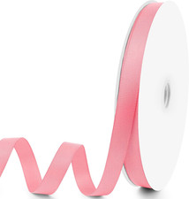 5/8" X 100 Yards Pink Grosgrain Ribbon, Premium Grosgrain Ribbon for Sewing, Gif