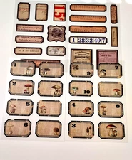 Number Embellishments , Scrapbooking Supplies, Junk Journal Supplies