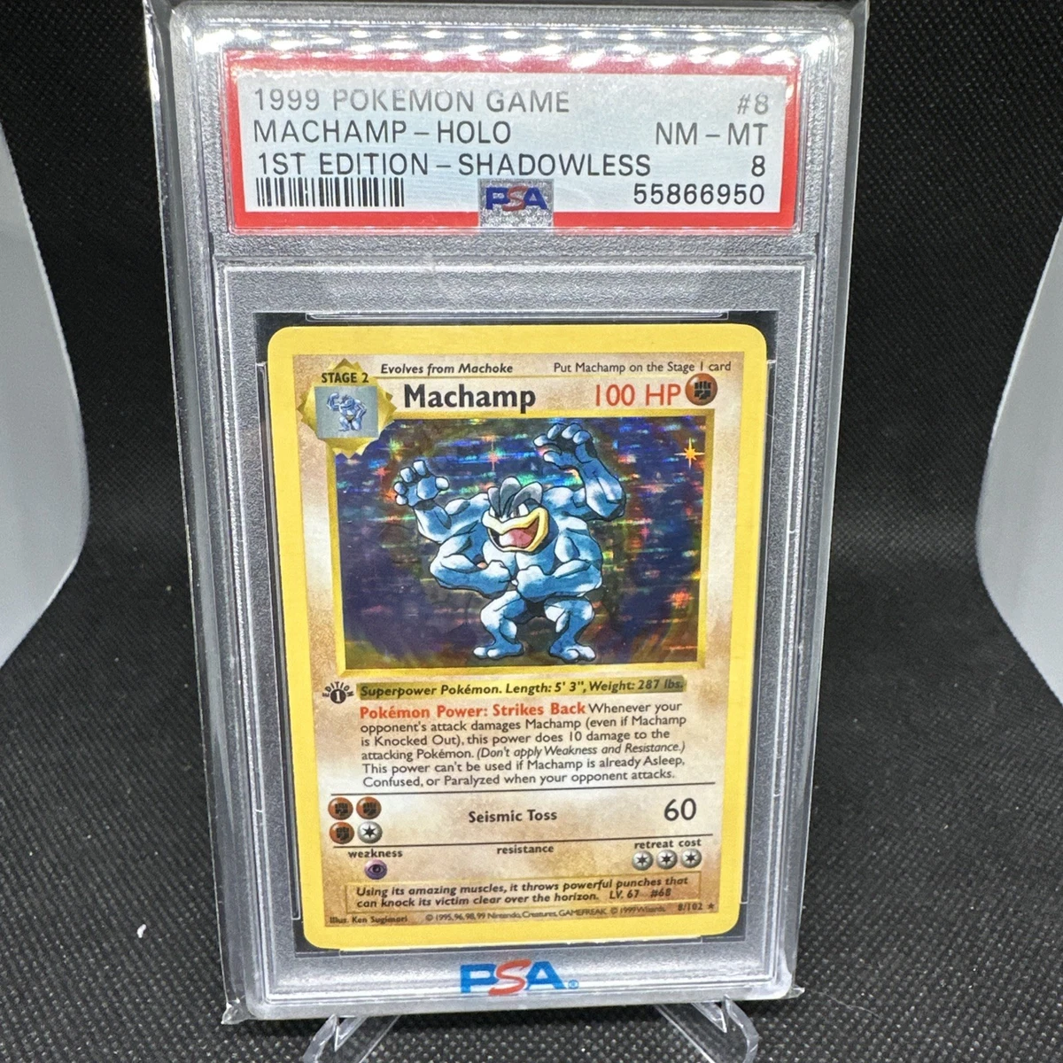 Machamp Pokémon TCG Shadowless Individual Collectible Card Game