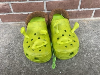 Crocs x Shrek Dreamworks Classic Clog Adult Men's Size 13 Green Lime Punch NEW