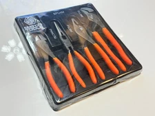 NEW Matco Tools SPU4M 4pc Universal ORANGE GRIP Pliers Set, Sealed NOS
