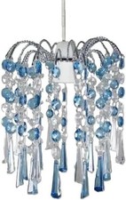 Modern Acrylic Crystal Ceiling Pendant Light Shade Easy Fit Chandelier Lampshade