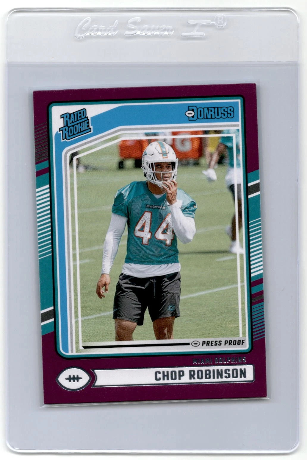 2024 Donruss Chop Robinson ROOKIE RC Press Proof Purple