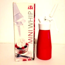 iSi Easy Whip 1/2 Pint Red Whipped Cream Maker Dispenser Austria