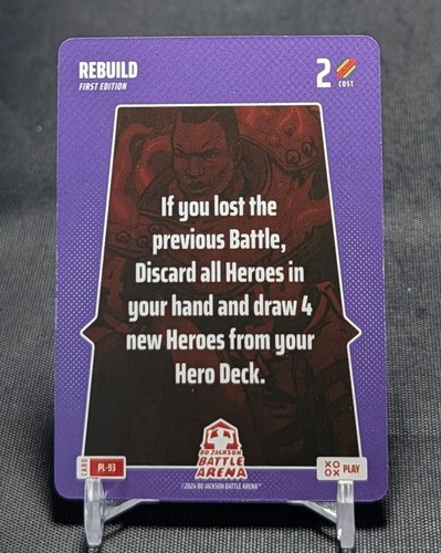 Rebuild Play Card - 2024 Bo Jackson Battle Arena #PL-93