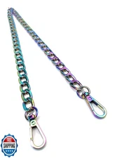 VersaKits 40 Inch Rainbow Purse Chain Strap Replacement Lightweight Aluminum 