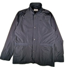 Reiss Men's Medium Navy Blue Technical Jacket Olmetex Italian Fabric Smart