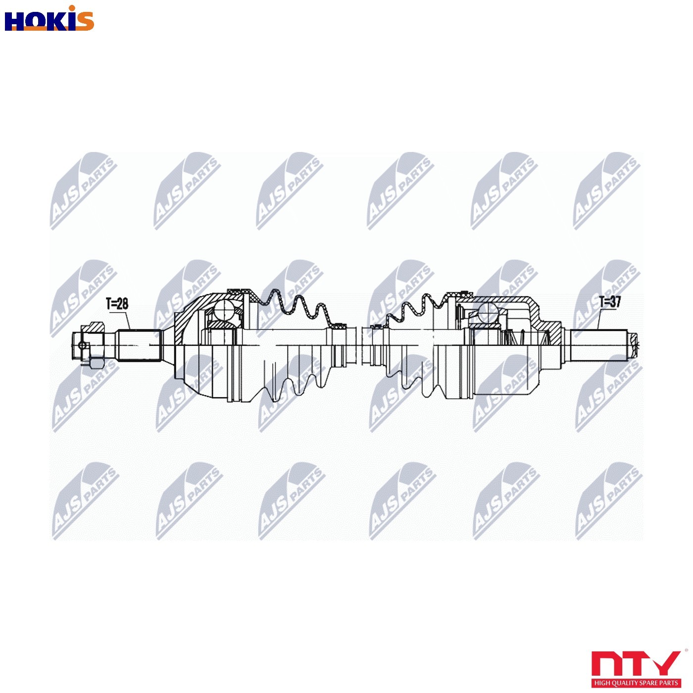 Front Left NTY NPW-PE-093 Drive Shaft for PEUGEOT - Image 7