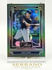 2025 Panini Three and Two Jace Jung #91 Emerald /5 (RC) Detroit Tigers SSP Rare