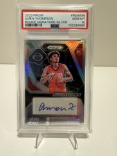 2023-24 Panini Prizm Amen Thompson Auto Rookie Signatures Silver PSA 10