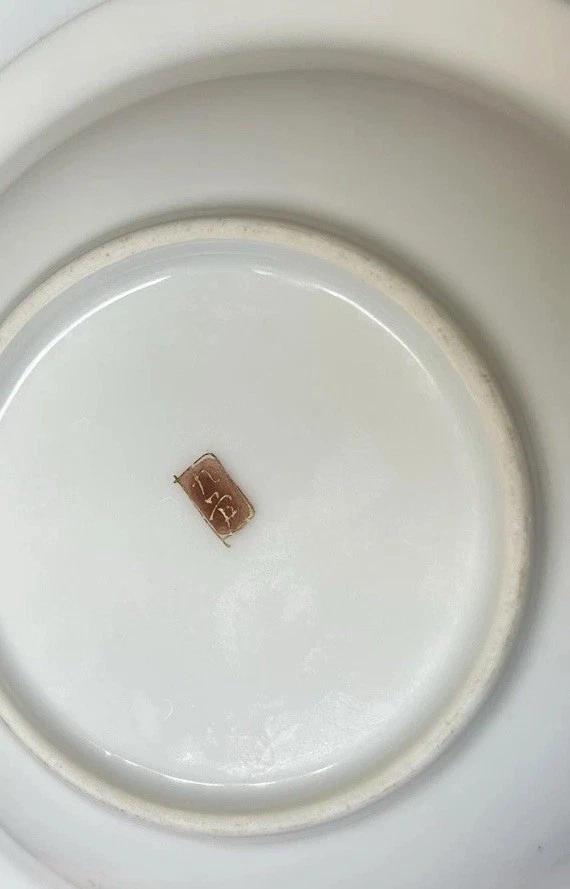 Antique Katani Ware Bowl Set Gold Details Bamboo & Cherry Blossom Set Of 4 - Image 4 of 4