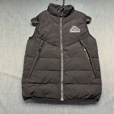 Kappa x Primark Boy's Puffer Vest Size 11-12Y Black Ripstop Gilet Outdoor Jacket