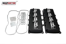 Deepmotor Aluminum Cast Valve Covers for Gen 3 III Hemi 5.7L 6.1L 6.4L Black