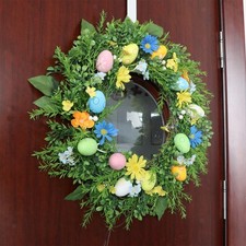 24 inch Easter Wreath for Front Door Round for Window