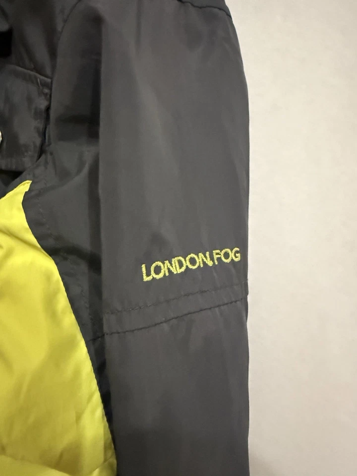 Chaqueta deportiva London Fog para niños talla 4t gris y amarillo Foto 2 de 4