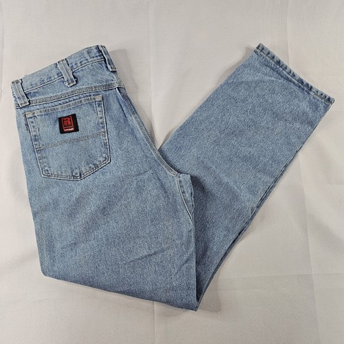 Wrangler Riggs Workwear Dura Shield Denim Carpenter Jeans Herren 35x34 guter Zustand