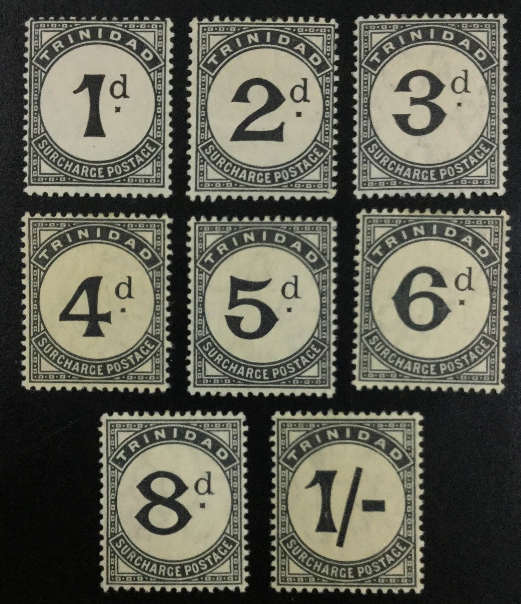 MOMEN: TRINIDAD SG #D10-D17 1905-06 MINT OG H £150 LOT #61947 | eBay