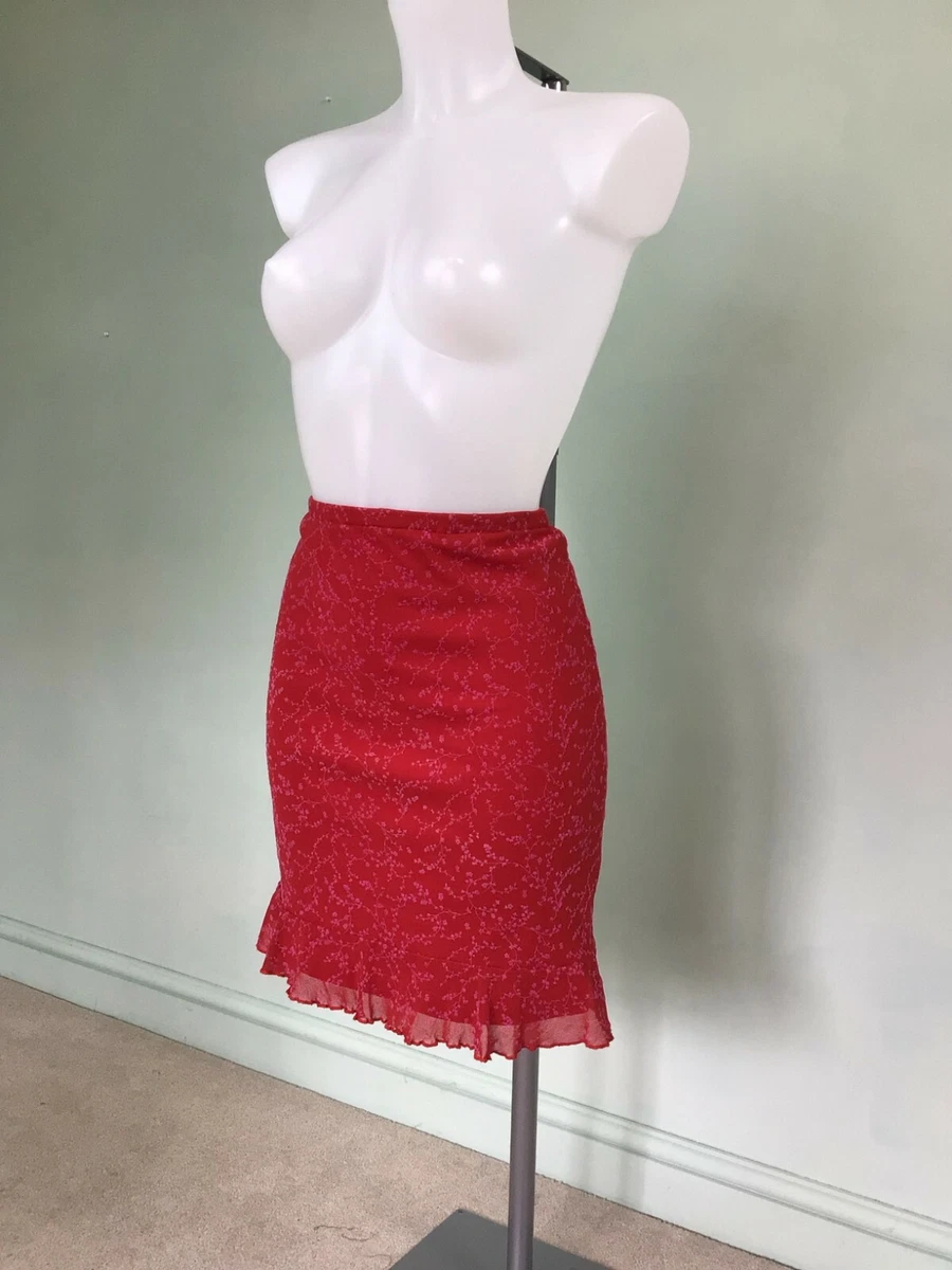 Floral pencil store skirt 90s