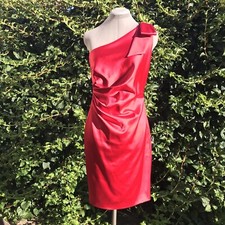 Sexy Red David Meister Off-The-Shoulder Dress