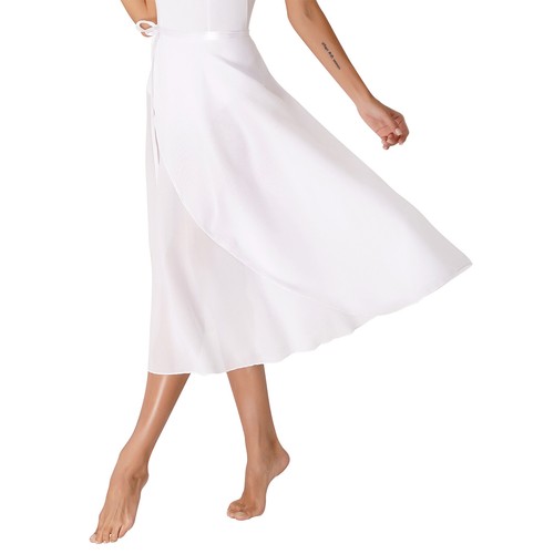 Women's Sheer Lace Up Wrap Dance Skirt Solid Color High Waist Flowy Midi Skirt - Picture 81 of 134
