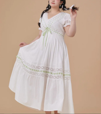 Curve & Plus Green Apple Paradise Dress