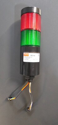 DAYTON 26ZT34 Turmleuchte, 24V AC/DC, 56mm, stabil, Blitz, rot, grün. Leuchtfeuer