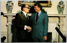 President Jimmy Carter and Israeli Prime Minister Menachem Begin - Postcard 6849