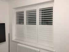 NEW White Hardwood Plantation Shutters 175 cm wide x 114 cm high