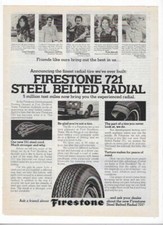 1977 Firestone 721 Steel Belted Radial Tire V...