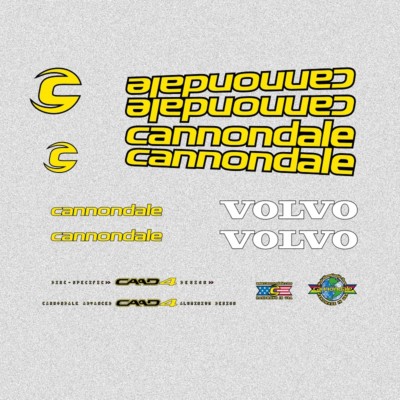 Cannondale Volvo Team CAAD4 Bicycle Decals, Stickers n.2019