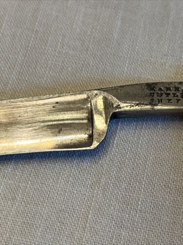 Antique "The Old English Razor" Straight & Celluloid Manhattan Cutlery Sheffield - Picture 9 of 23
