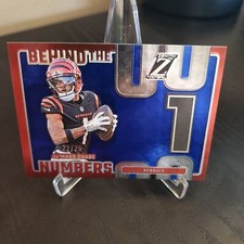 2024 Panini Zenith Football Bengals Ja'Marr Chase Behind the Numbers Blue /25 