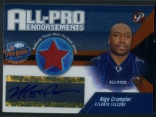 2004 Topps Pristine Alge Crumpler All Pro Bowl Auto Jersey Card Atlanta Falcons