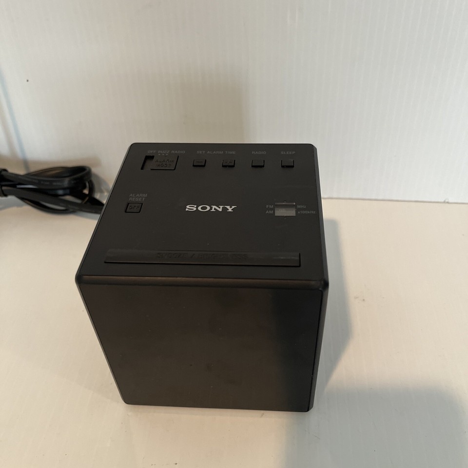 Sony ICFC1T Desktop Alarm Clock AM FM Radio Black TESTED Pre Owned eBay