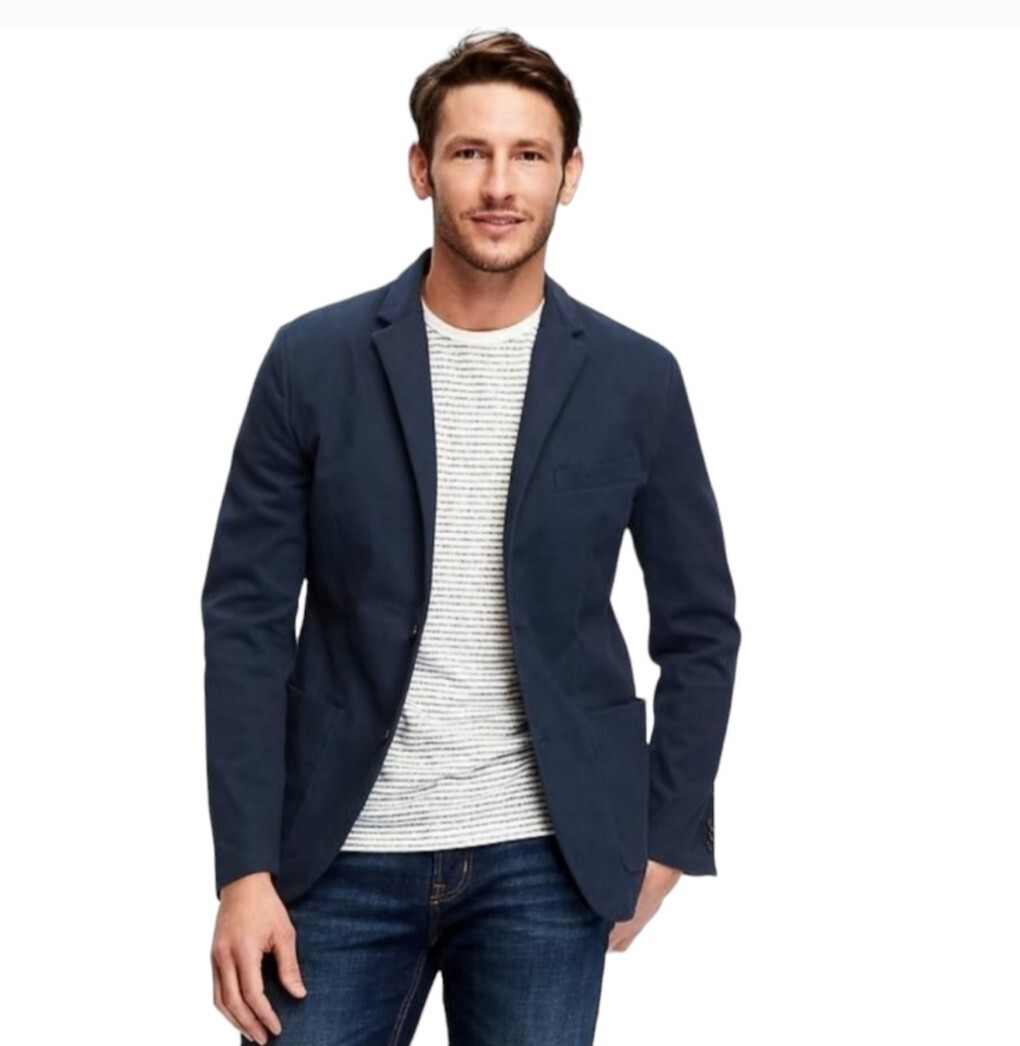Knit Blazer Old Navy Blue Blazer Old Navy Men's Knit Dark Blue