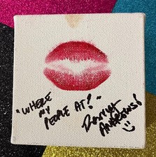 Roxxxy Andrews Signed Kissed Canvas "Protect the Dolls" Rupauls Drag Race Queen