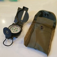 NeW METAL & Glass Military & Survivalist Quality 1:25000 METERS COMPASS & CASE 