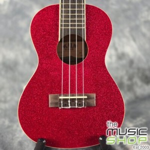Kala Ritzy Red Sparkle Concert Ukulele - KA-SPRK-RED