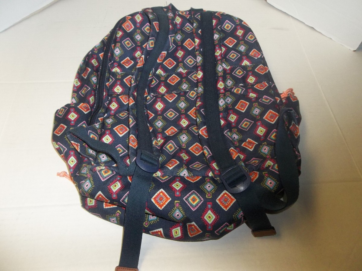Vera Bradley Lighten Up Navy Backpack with Multicolor Diamond Print Vera Bradley Bancroft Backpack - Starry Paisley In Premium  main image 4