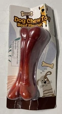 Tikaton, Dog Chew Toy, Beef Flavor, Chew Mi Bone, Large, Damaged Box
