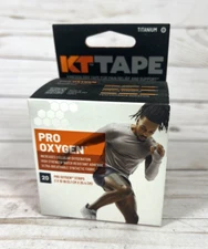 KT Tape Pro Oxygen Titanium 20 Strips 2-10" Strips Kinesiology Pain Relief NEW